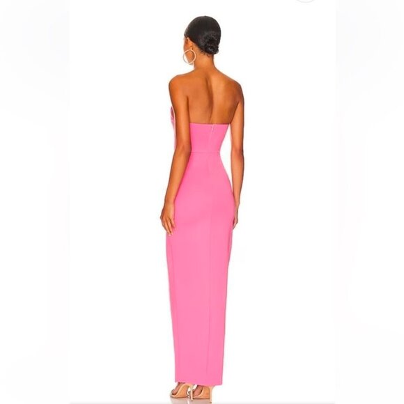 BNWT superdown Ryleigh Strapless Maxi Dress in Pink Size XXS - Picture 4 of 11